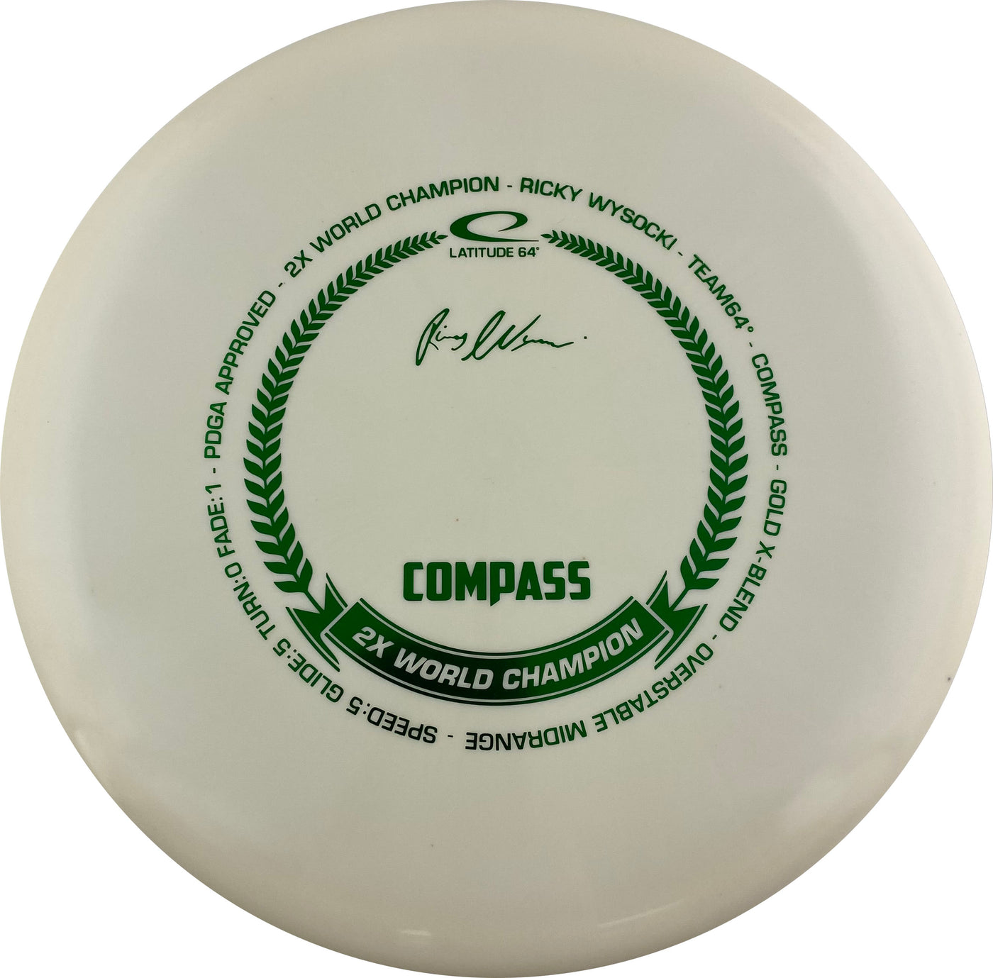 Latitude 64 Gold X-Blend Compass Midrange with Ricky Wysocki Celebration 2X World Champion Stamp - Speed 5