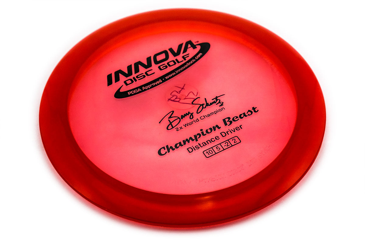 Innova Champion Beast Distance Driver with Barry Schultz 2x World Champion Signature Stamp - Speed 10