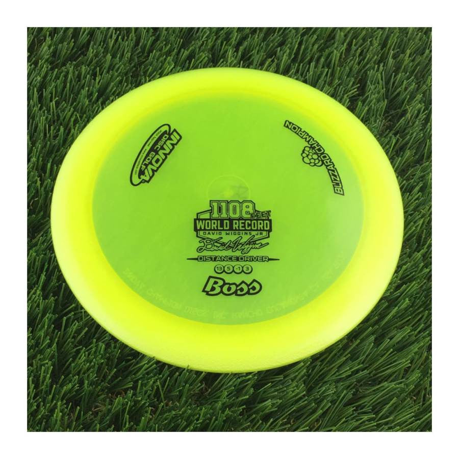 Innova Champion Blizzard Boss Distance Driver with 1108 Feet David Wiggins Jr Signature Stamp - Speed 13