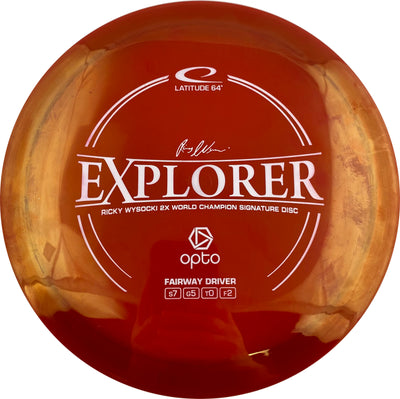 Latitude 64 Opto Explorer Fairway Driver with Ricky Wysocki 2X World Champion Signature Disc Stamp - Speed 7