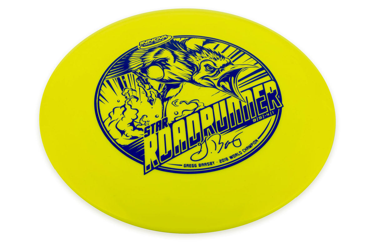 Innova Star Roadrunner Distance Driver with Gregg Barsby 2018 World Champion Screamin' Roadrunner Stamp - Speed 9