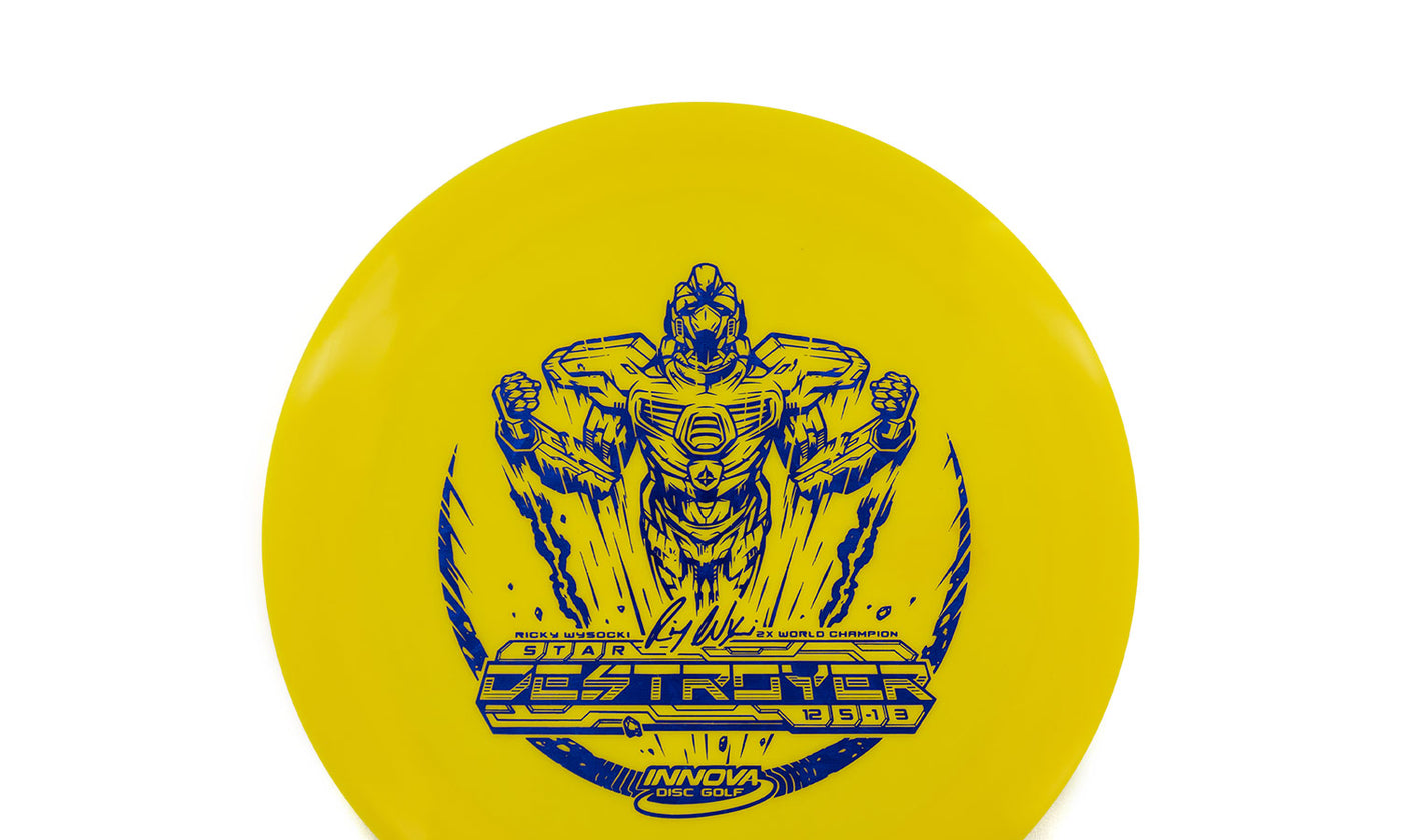 Innova Star Destroyer Distance Driver with SockiBot Ricky Wysocki 2x World Champion Stamp - Speed 12