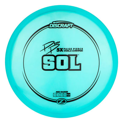 Discraft Elite Z Sol Midrange with PP 29190 5X Paige Pierce World Champion Stamp - Speed 4