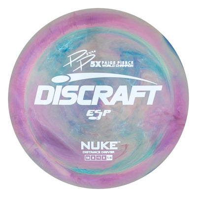 Discraft ESP Nuke Distance Driver with PP 29190 5X Paige Pierce World Champion Stamp - Speed 13