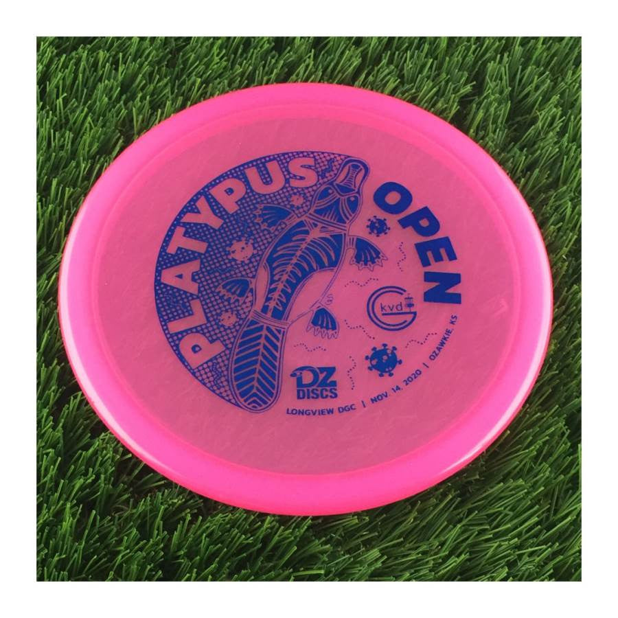 Dynamic Discs Lucid Justice Midrange with KVDGC DZDiscs 2020 Platypus Open - Longview - Ozawkie, KS Stamp - Speed 5