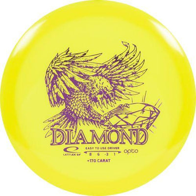 Latitude 64 Opto Diamond Fairway Driver with Easy to Use Driver +170 Carat Stamp - Speed 8