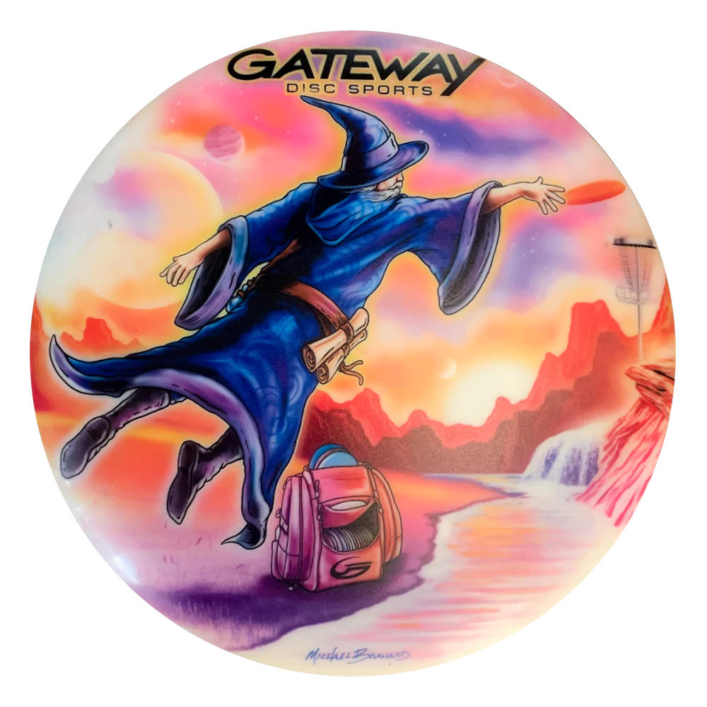 Gateway Diamond Full Color Wizard Putter with #3 - Jump Putt - by Artist Mike Barnard Stamp - Speed 2