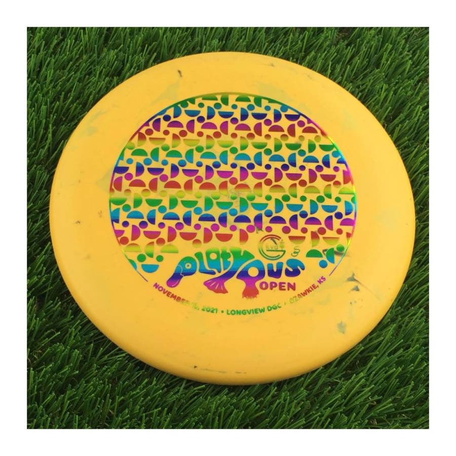 Discraft Jawbreaker Challenger with KVDGC 2021 Platypus Open - Longview - Ozawkie, KS Stamp