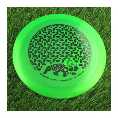 Discraft Elite Z Thrasher with KVDGC 2021 Platypus Open - Longview - Ozawkie, KS Stamp