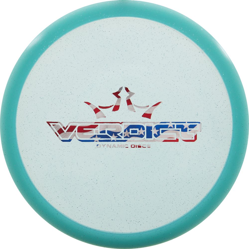 Dynamic Discs Lucid Verdict Midrange with Flag Bar Stamp Stamp - Speed 5