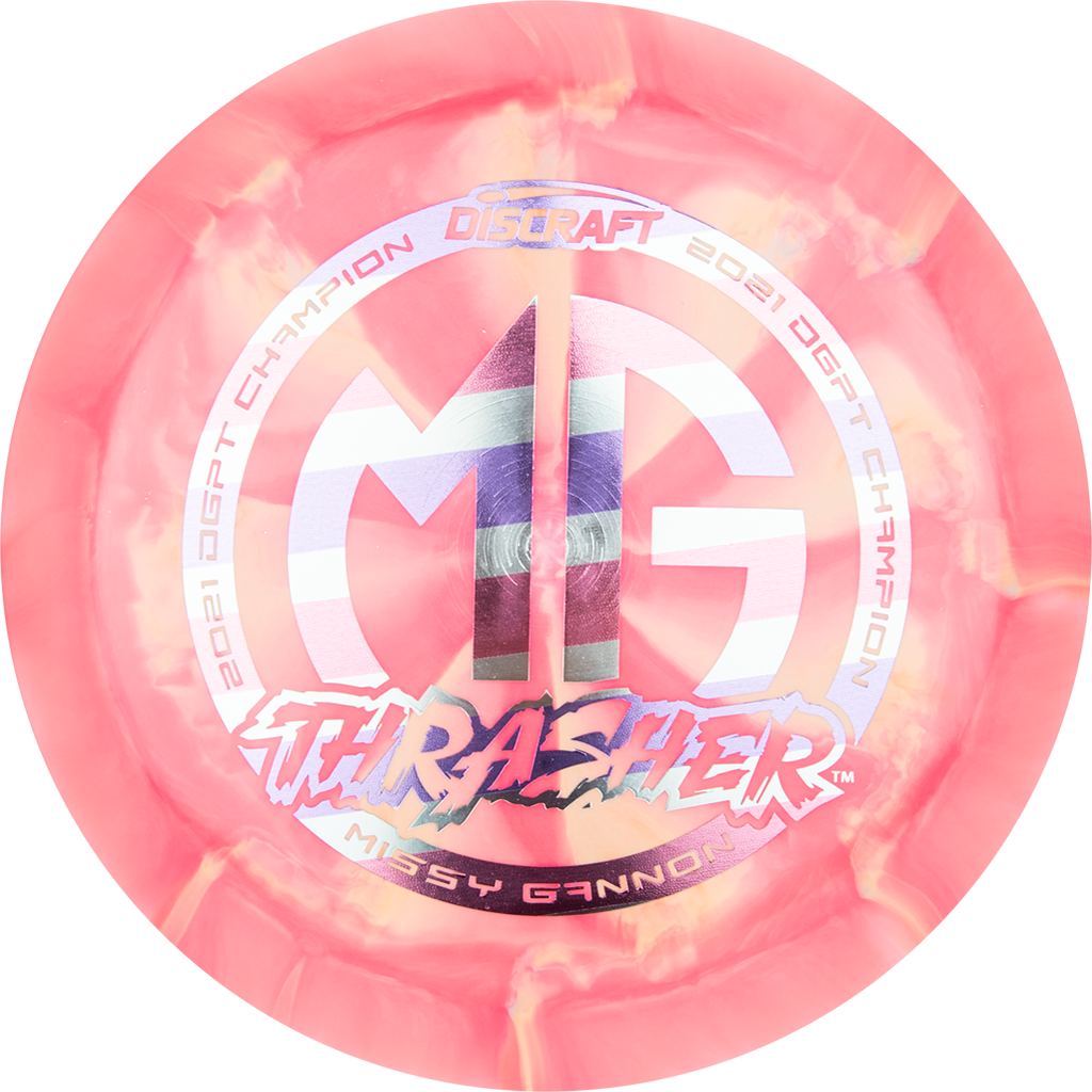 Discraft ESP Swirl Thrasher Distance Driver with MG Missy Gannon 2021 DGPT Champion Stamp - Speed 12