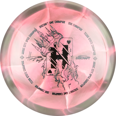 Discraft ESP Swirl Vulture Fairway Driver with Hailey King Tour Champion Card Stamp - Speed 10