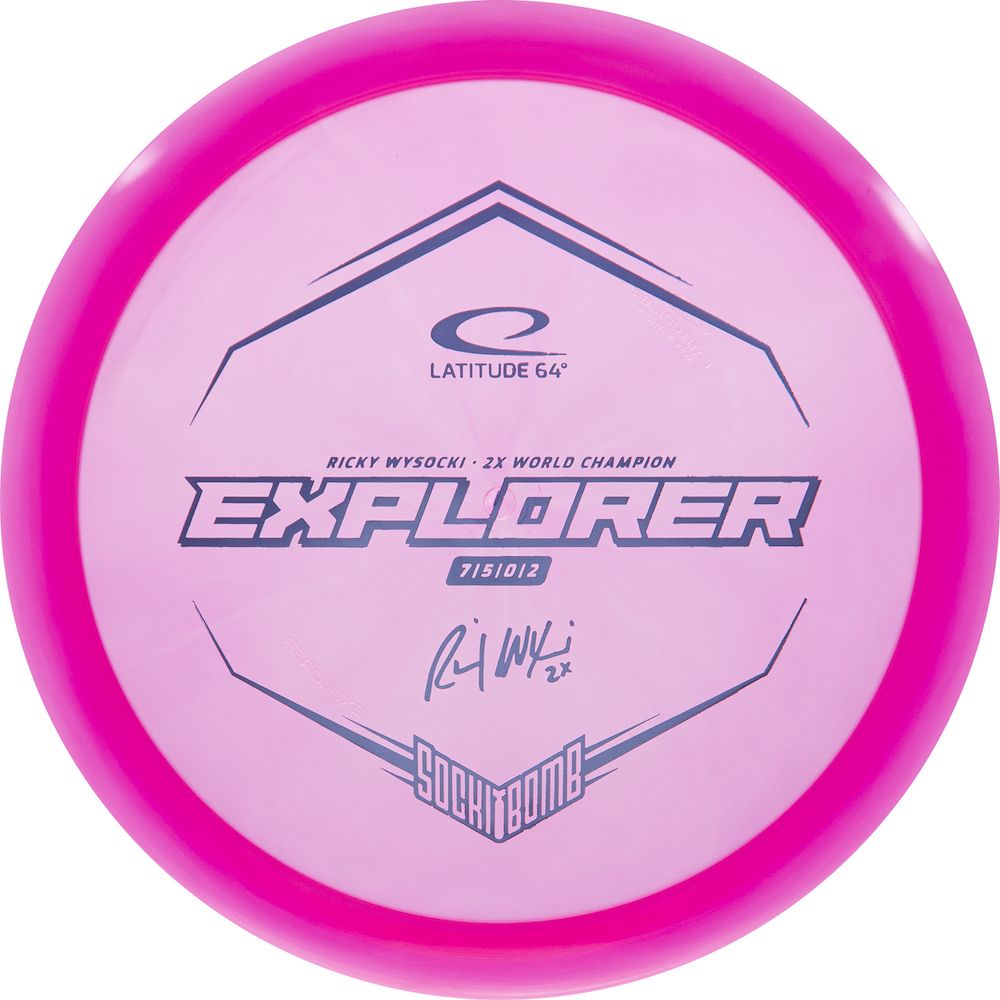 Latitude 64 Opto Explorer Fairway Driver with Ricky Wysocki - 2X World Champion - SockiBomb Stamp - Speed 7