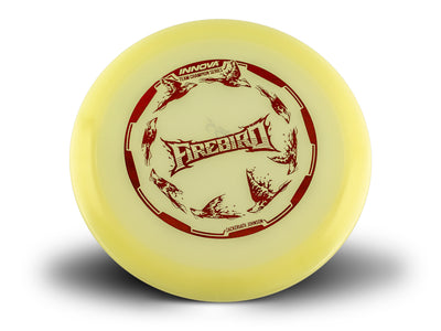 Innova Champion Glow Firebird Distance Driver with Zackeriath Johnson 2022 Team Champion Tour Series Stamp - Speed 9