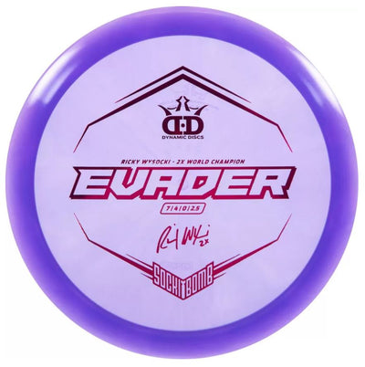 Dynamic Discs Lucid Evader Fairway Driver with Ricky Wysocki - 2X World Champion - SockiBomb Stamp - Speed 7