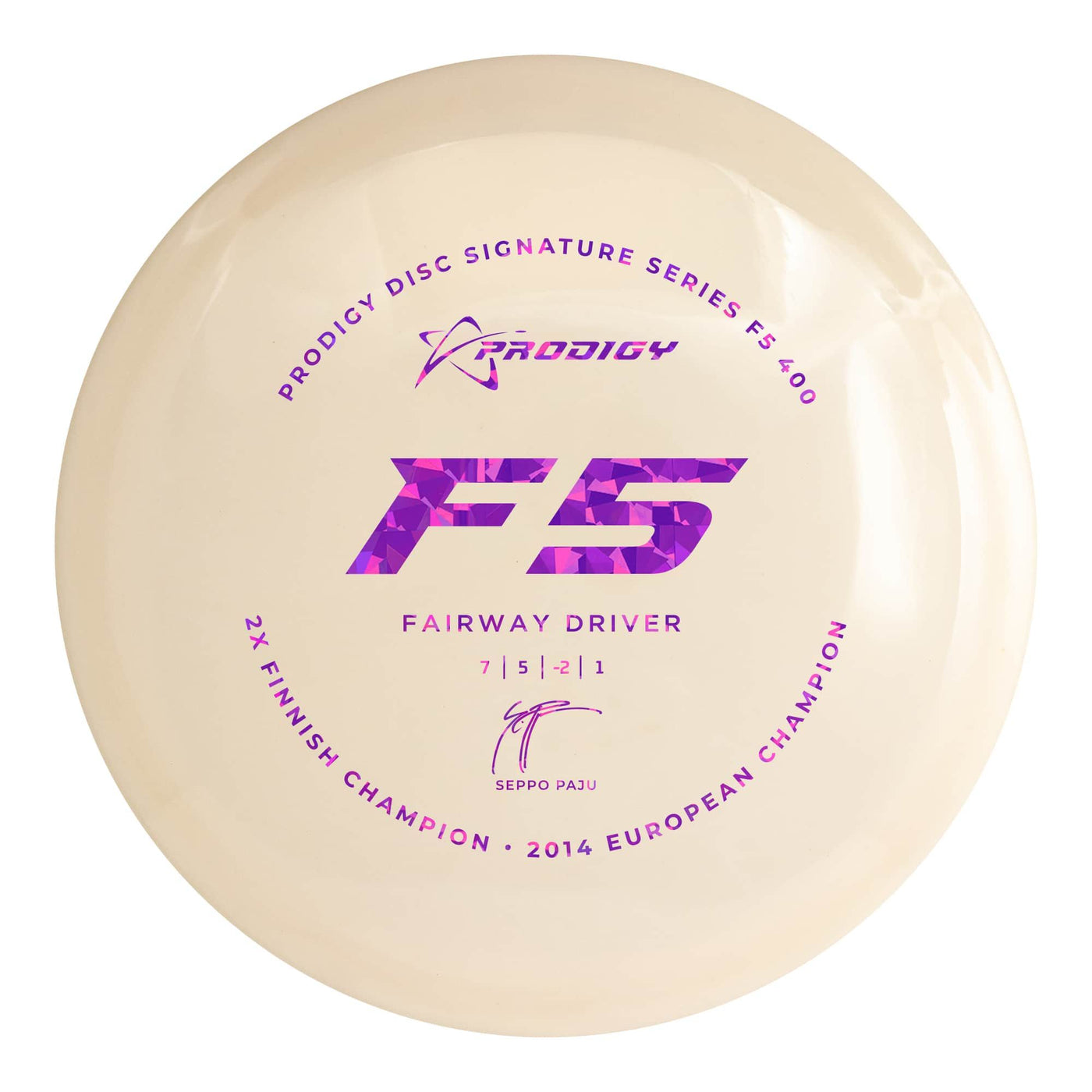 Prodigy 400 F5 Fairway Driver with 2022 Signature Series Seppo Paju - 2X Finnish Champion - 2014 European Champion Stamp - Speed 7