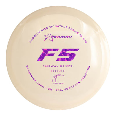 Prodigy 400 F5 Fairway Driver with 2022 Signature Series Seppo Paju - 2X Finnish Champion - 2014 European Champion Stamp - Speed 7