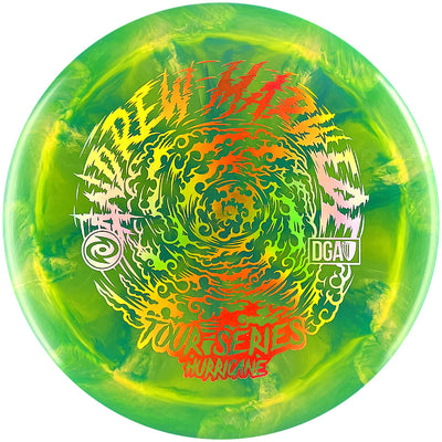 DGA Proline Swirl Hurricane Distance Driver with 2022 Andrew Marwede Tour Series Stamp - Speed 12