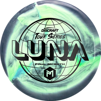 Discraft ESP Swirl Luna Putter with Paul McBeth Tour Series 2022 Stamp - Speed 3