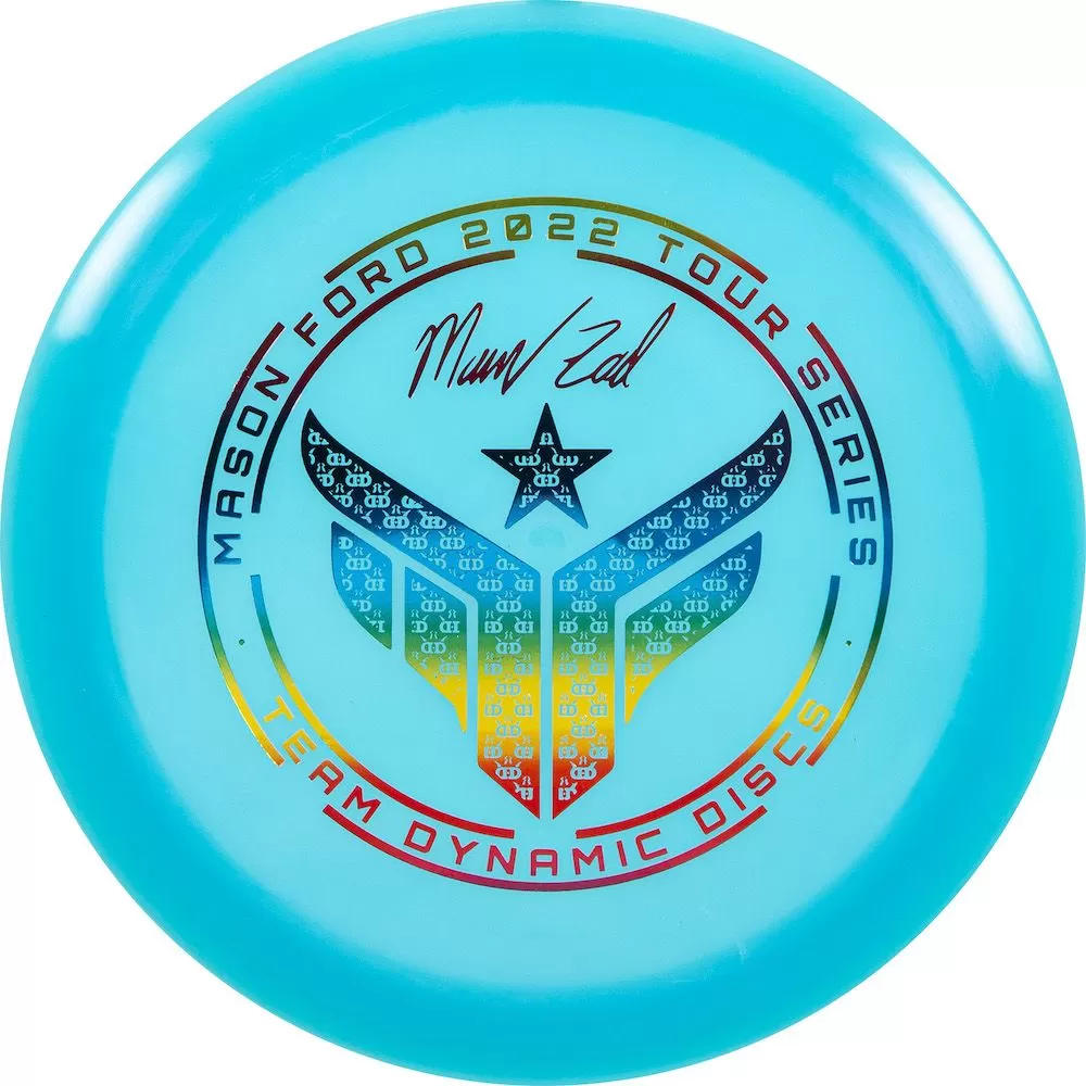 Dynamic Discs Hybrid X Getaway Fairway Driver with Mason Ford Logo 2022 Tour Series - Team Dynamic Discs Stamp - Speed 9