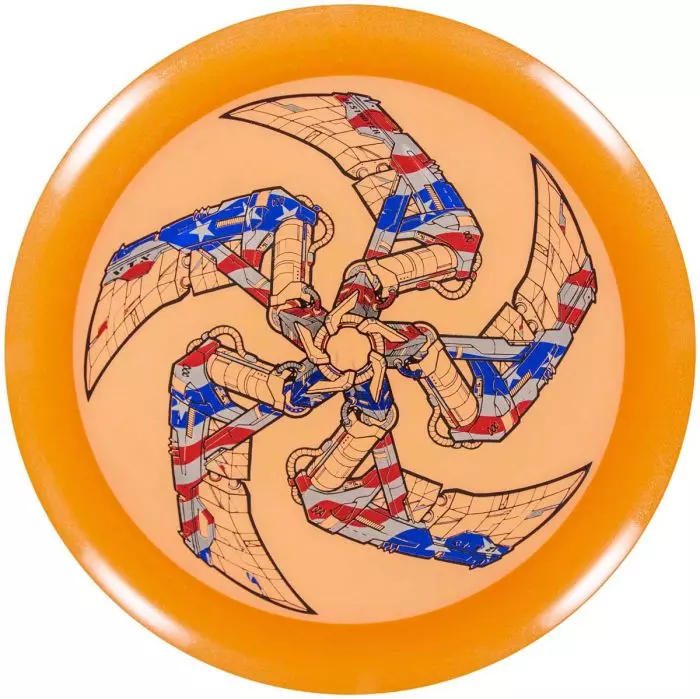 Innova Champion Destroyer Distance Driver with Vortex VTX Mech Battle Copter Art by Marm O. Set Stamp - Speed 12