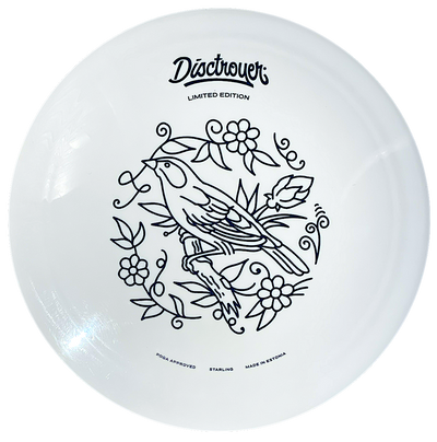 Disctroyer A-Medium Starling / Kuldnokk DD-13 Distance Driver with Tattoo - Limited Edition Stamp - Speed 13