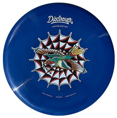 Disctroyer A-Soft Sparrow P&A-3 Putter with Colored Tattoo - Limited Edition Stamp - Speed 3