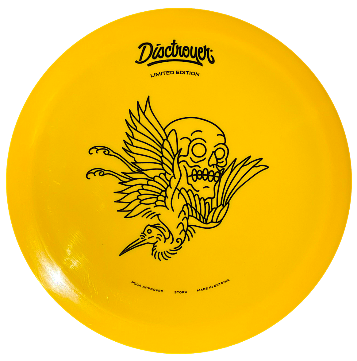 Disctroyer A-Hard Stork / Toonekurg FD-8 Fairway Driver with Tattoo - Limited Edition Stamp - Speed 8