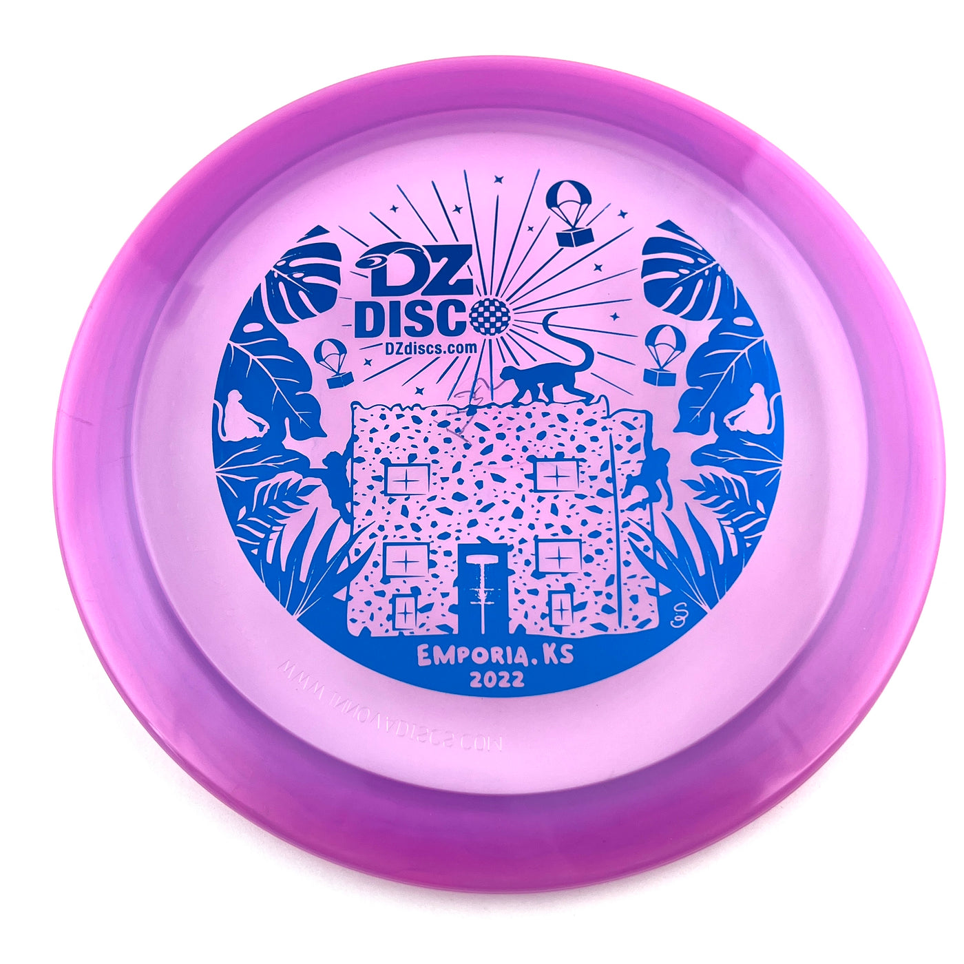 Innova Champion Firebird Distance Driver with Monkey Island - Emporia, KS - DZDiscO 2022 - FAF Stamp - Speed 9