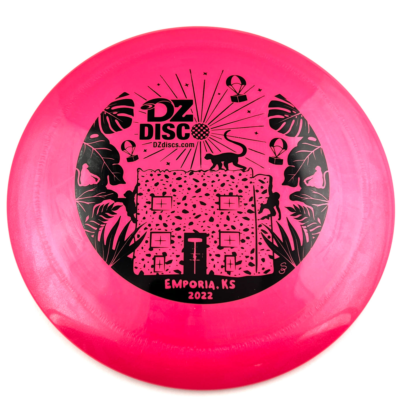 Innova Gstar Destroyer Distance Driver with Monkey Island - Emporia, KS - DZDiscO 2022 Stamp - Speed 12