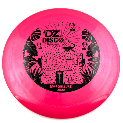 Innova Gstar Destroyer Distance Driver with Monkey Island - Emporia, KS - DZDiscO 2022 Stamp - Speed 12