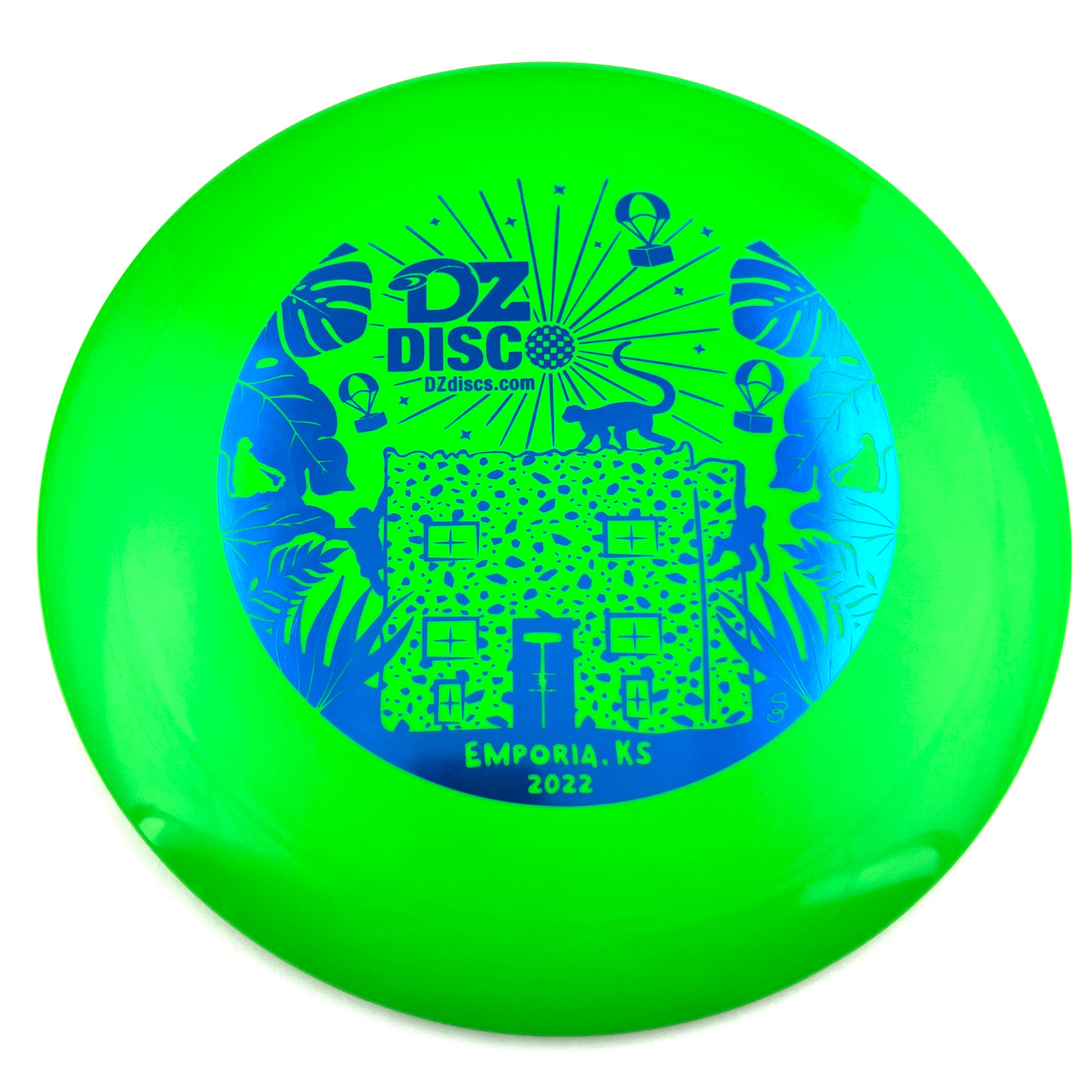 Innova Star Roadrunner Distance Driver with Monkey Island - Emporia, KS - DZDiscO 2022 Stamp - Speed 9