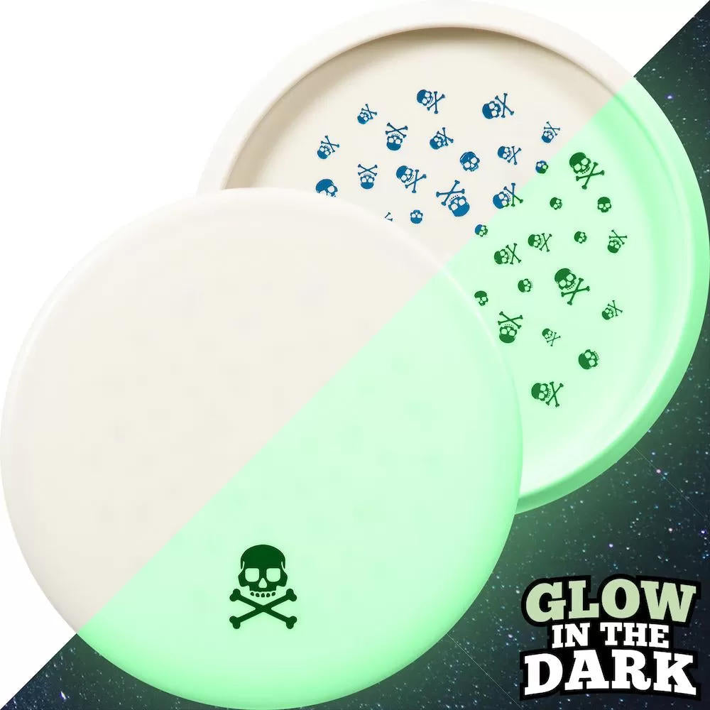 Dynamic Discs Prime Moonshine Culprit Putter with Mini Skull and Bottom Stamp Stamp - Speed 4