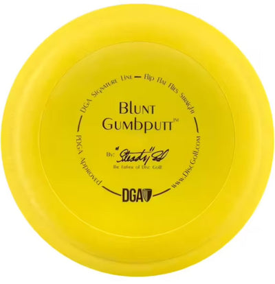 DGA Signature Line Blunt Gumbputt Putter with Flip Flat Flies Straight - By Steady Ed - The Father of Disc Golf! Stamp - Speed 2