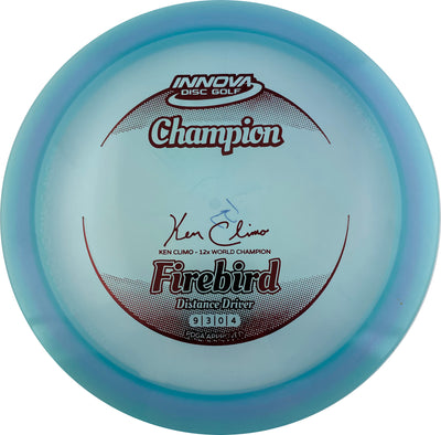 Innova Champion Firebird Distance Driver with Ken Climo - 12x World Champion New Stamp Stamp - Speed 9