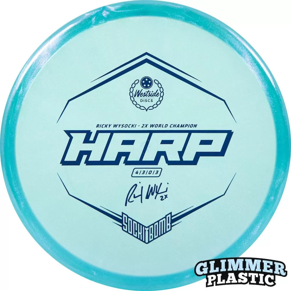 Westside VIP Ice Glimmer Harp Putter with Ricky Wysocki - 2X World Champion - SockiBomb Stamp - Speed 4