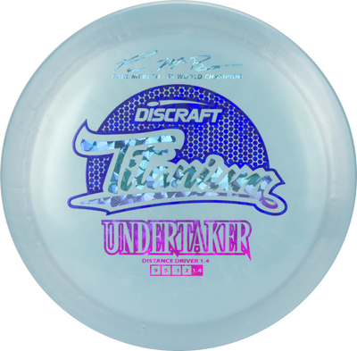 Discraft Titanium Undertaker Fairway Driver with Paul McBeth - 5x World Champion Signature Stamp - Speed 9