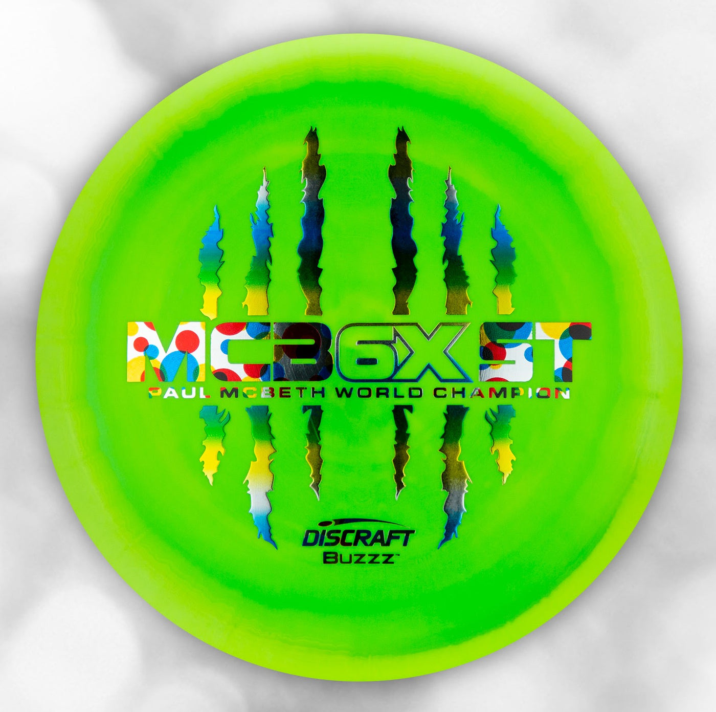 Discraft ESP Swirl Buzzz Midrange with McBeast 6X Claw PM World Champ Stamp - Speed 5