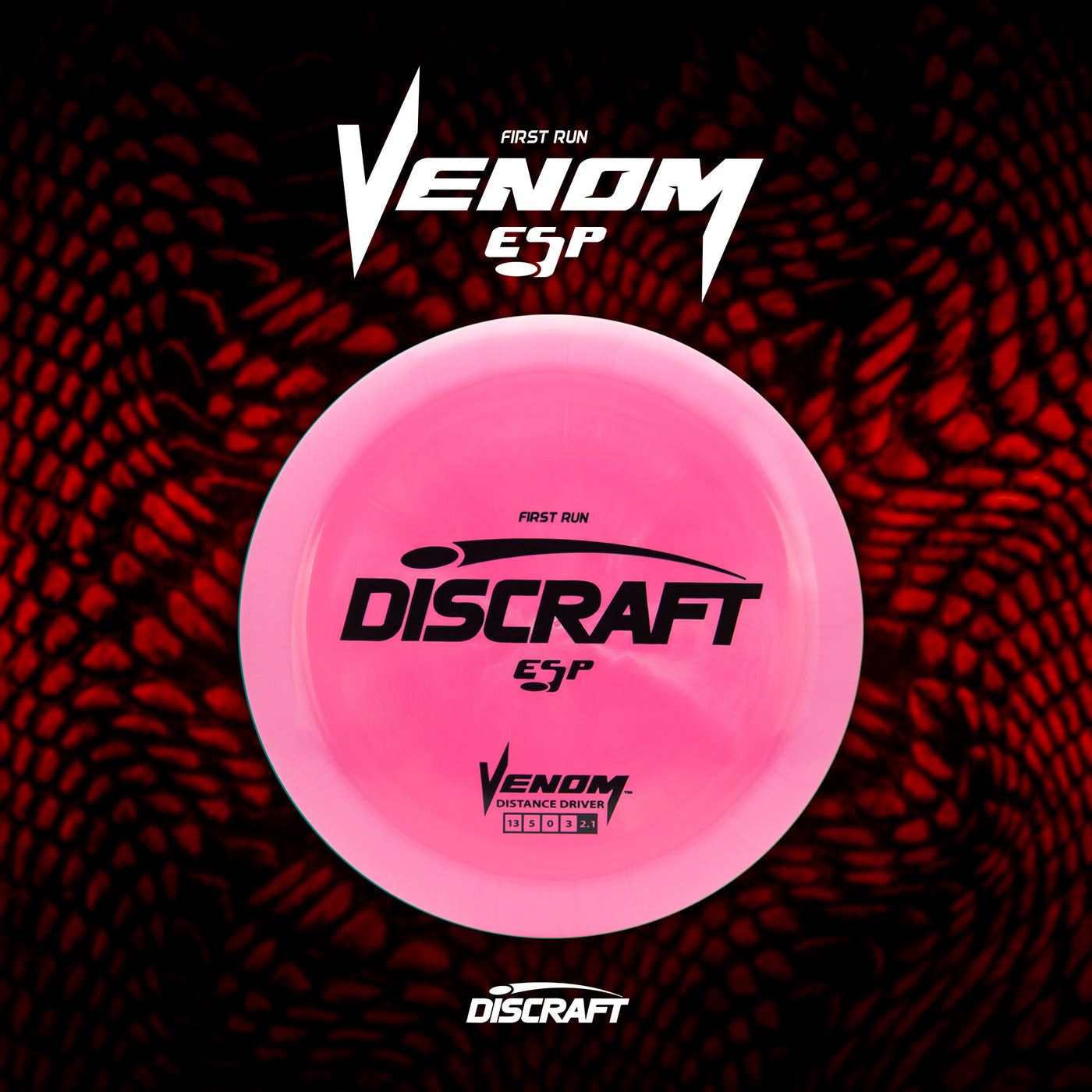 Discraft ESP Venom Distance Driver with First Run Stamp - Speed 13