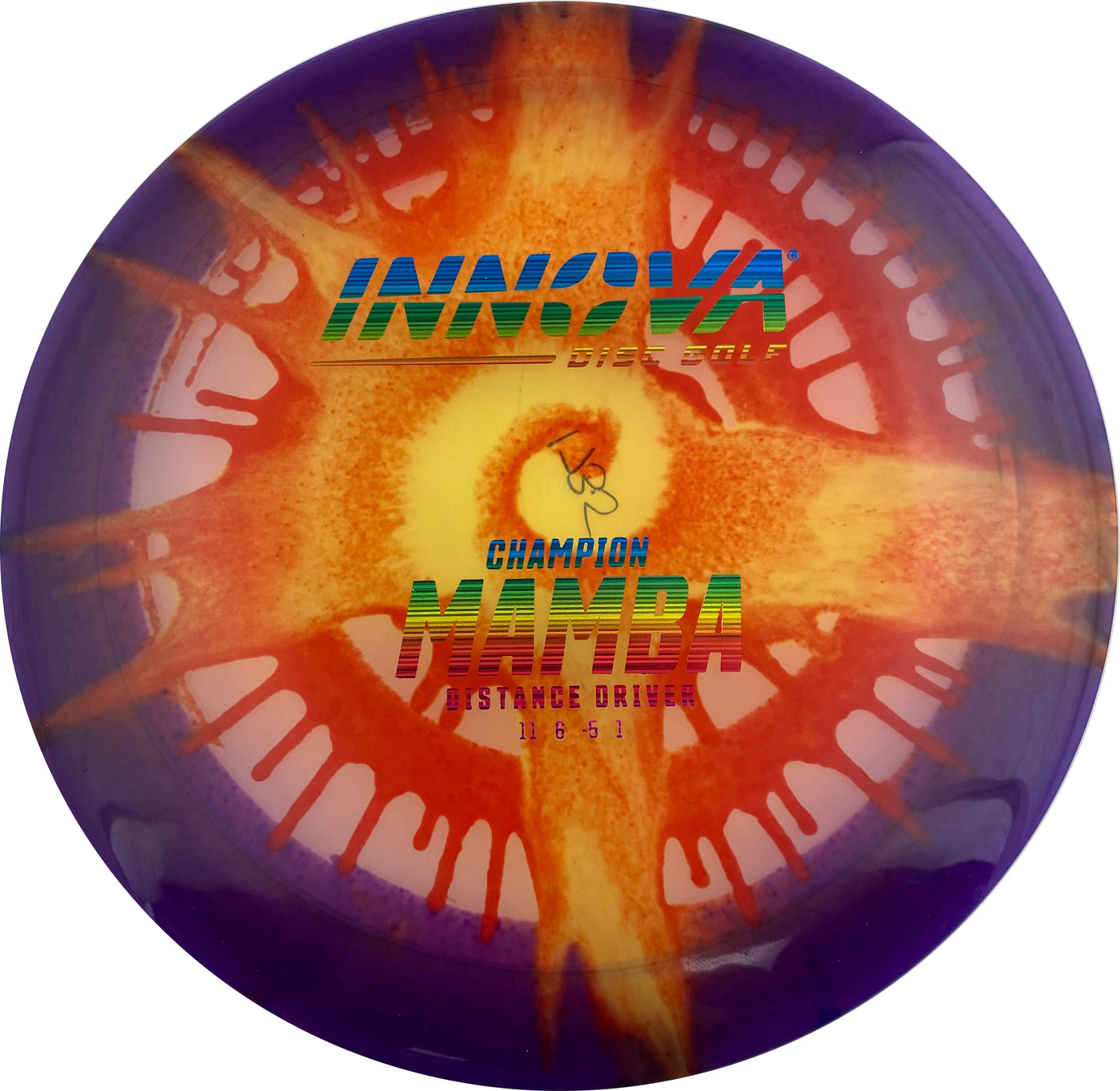 Innova Champion I-Dye Mamba Distance Driver with Burst Logo Stock Stamp - Speed 11