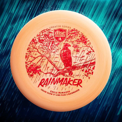 Discmania D-Line Flex 3 Color Glow Rainmaker with Creator Series Eagle McMahon 2023 Stamp