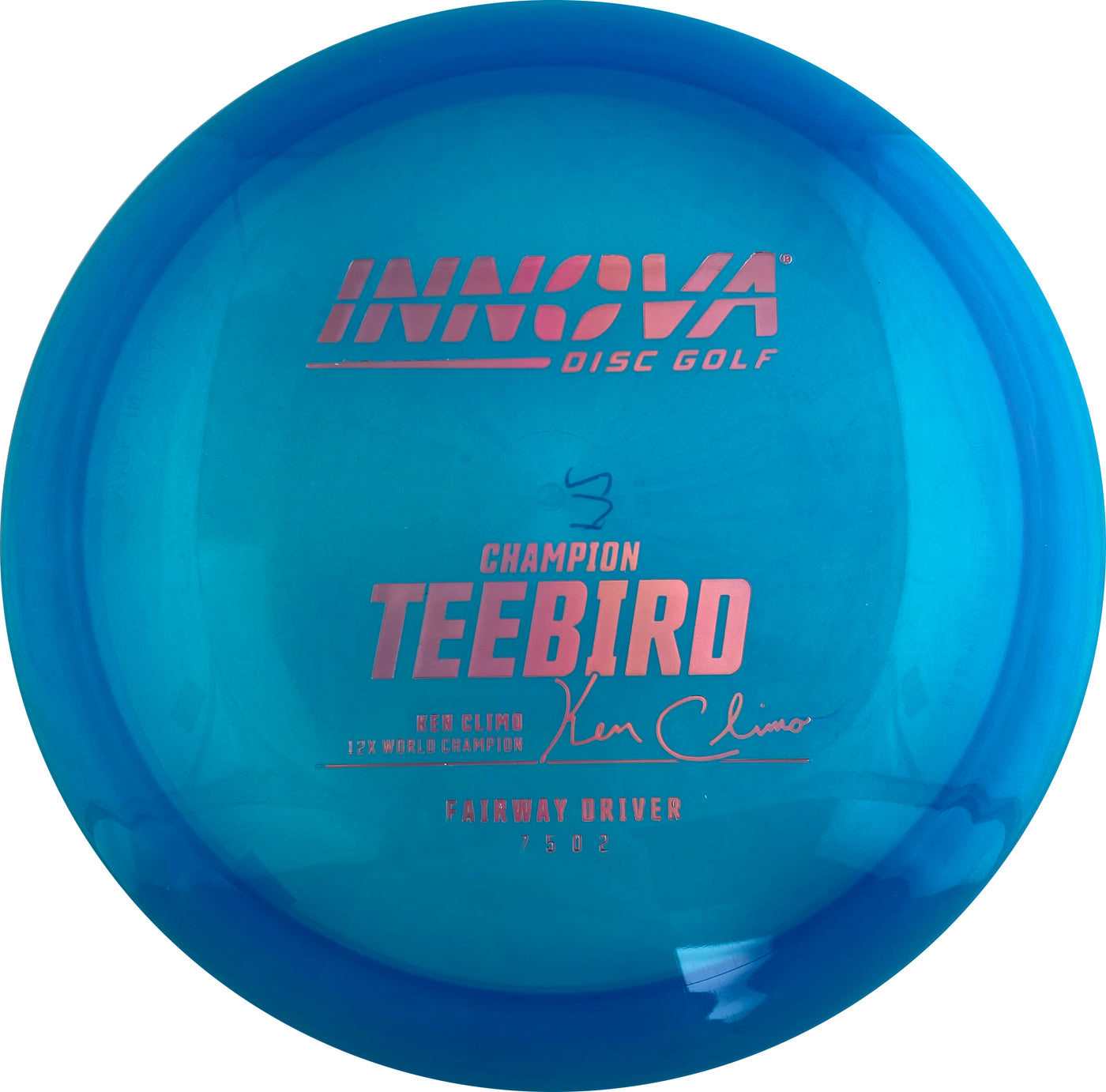 Innova Champion Teebird Fairway Driver with Ken Climo 12x World Champion Burst Logo Stamp - Speed 7