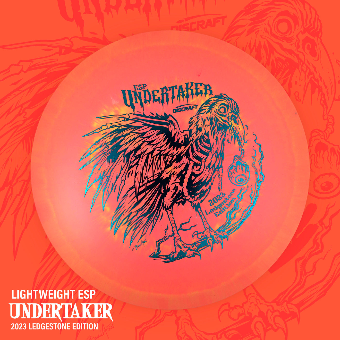 Discraft ESP Undertaker Fairway Driver with 2023 Ledgestone Edition - Wave 2 Stamp - Speed 9