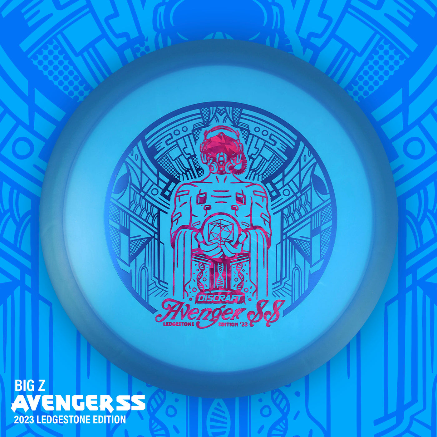 Discraft Big Z Collection Avenger SS Distance Driver with 2023 Ledgestone Edition - Wave 2 Stamp - Speed 10