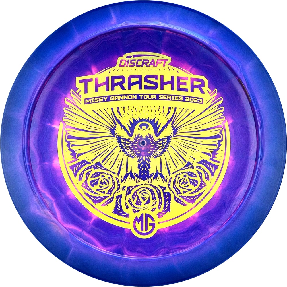 Discraft ESP Swirl Thrasher Distance Driver with Missy Gannon Tour Series 2023 Stamp - Speed 12