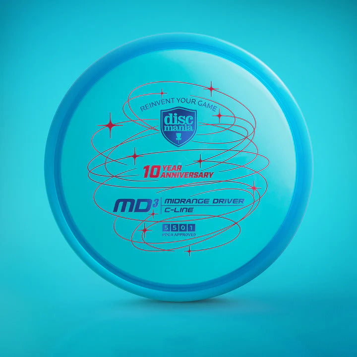 Discmania Italian C-Line MD3 Reinvented Midrange with 10 Year Anniversary Revolution Design Stamp - Speed 5