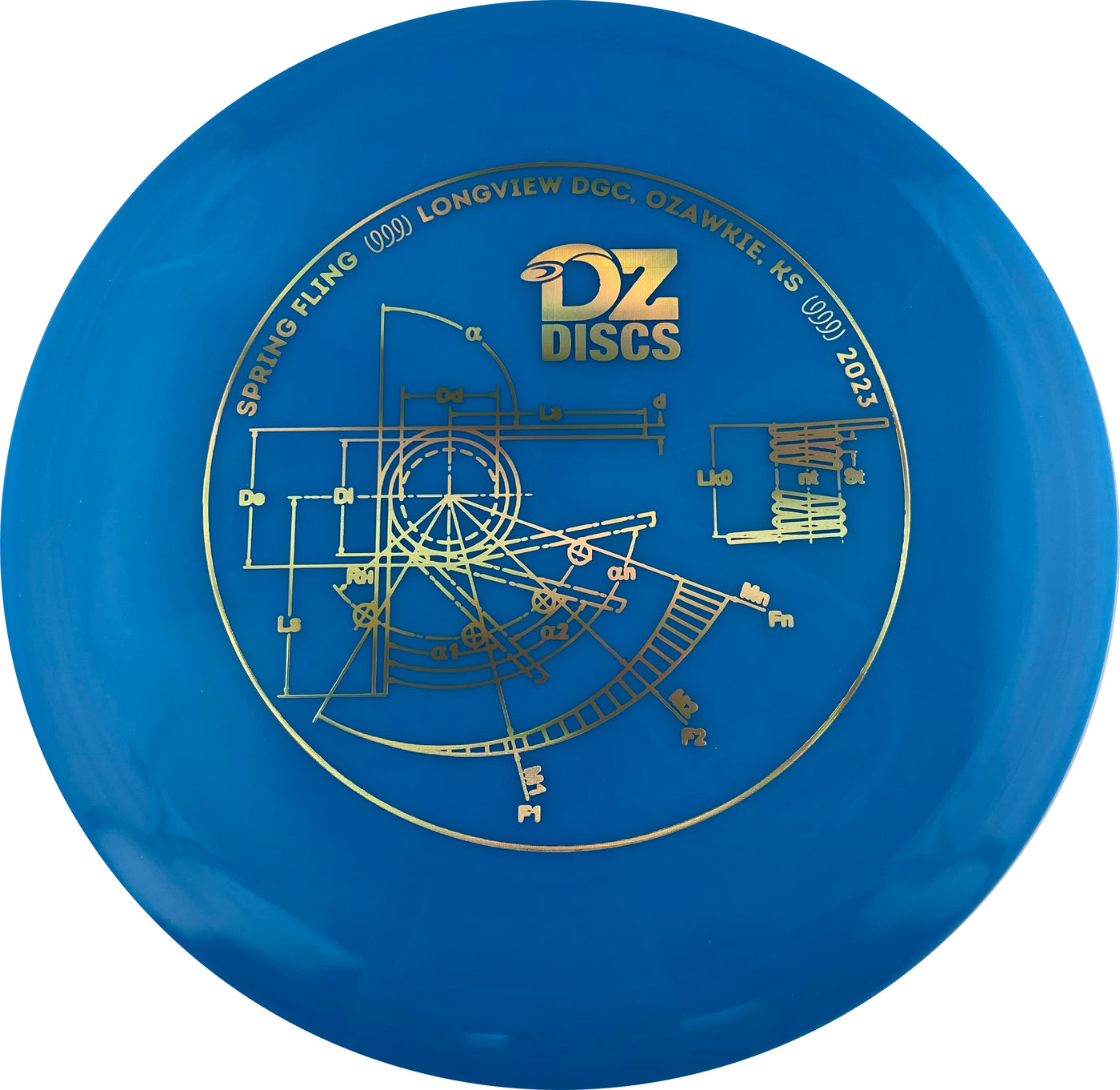 Westside Hybrid Gatekeeper Midrange with DZDiscs 2023 Spring Fling - Longview DGC - Ozawkie, KS Stamp - Speed 4