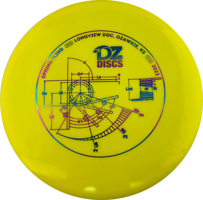 Latitude 64 Gold Line Claymore Midrange with DZDiscs 2023 Spring Fling - Longview DGC - Ozawkie, KS Stamp - Speed 5