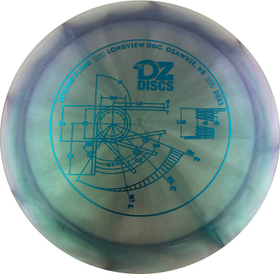 Westside VIP Chameleon Boatman Distance Driver with DZDiscs 2023 Spring Fling - Longview DGC - Ozawkie, KS Stamp - Speed 10