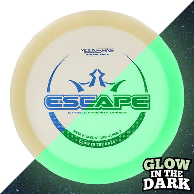 Dynamic Discs Lucid Moonshine Glow Escape Fairway Driver with Glow in the Dark Stamp - Speed 9